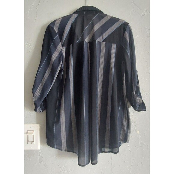 Love Potion Tops Button Down,Polyester, Spandex 3/4 Sleeve,18 Inch Of Armp To... - Picture 4 of 8